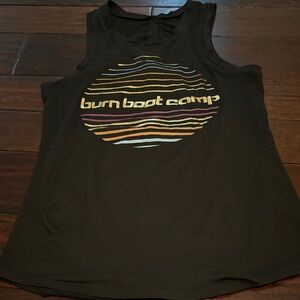 Burn Boot Camp  Black Logo Tank